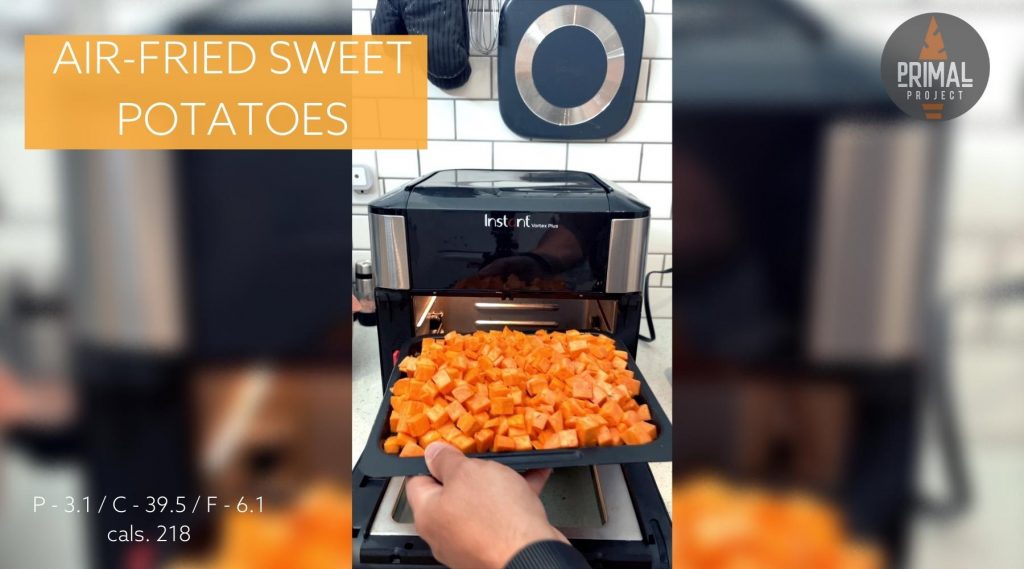 Healthy Air-fried Sweet Potatoes